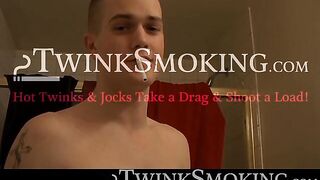 Stud Bryce Corbin smokes three at once while he rocks his dick