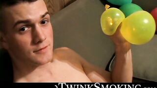 Stud Bryce Corbin smokes three at once while he rocks his dick