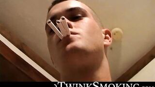 Stud Bryce Corbin smokes three at once while he rocks his dick