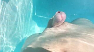 Swimming Pool Masturbation Hands Free Orgasm