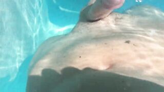 Swimming Pool Masturbation Hands Free Orgasm