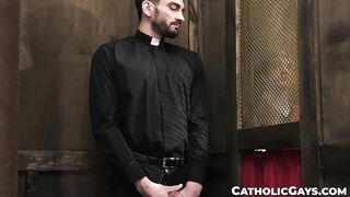 I felt holy and cleansed after priest Jack Aries cums inside my butt