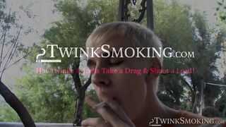 Hardcore smoking and outdoor ass fucking by young Ryan Connors and sexy Patrick Kenne