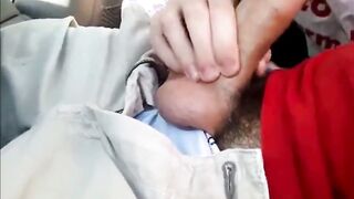 Twink Sucks Dick in Car and Swallows