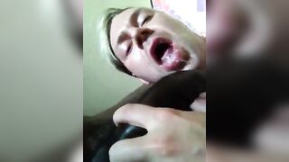 Amateur White Guy Sucks a Big Black Cock5555