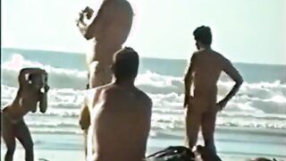 Str8 big dick on beach