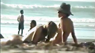 Str8 big dick on beach