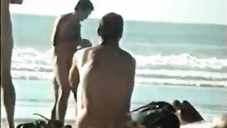 Str8 big dick on beach