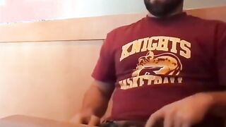 Bearded Bro Public Jerk Off in A Coffee Shop 12