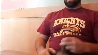 Bearded Bro Public Jerk Off in A Coffee Shop 12