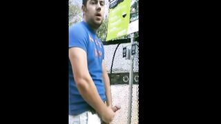 Public jacking off in home depot garden center