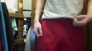 Gay Boy Sagging and Cum