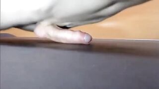 Pushups humping cum closeup