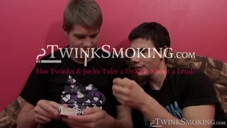 Sloppy sucking cock and chainsmoking in bed by smooth euro huys James and Michael Sip