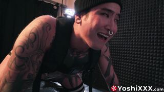 Yoshi Kawasaki and his ravenous ass are alone in a room with a fuck machine