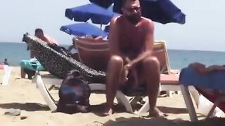 Big-Cock Daddy Bear at the Beach