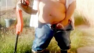 Chubby Gay Man Masturbates and Makes a Delicious Mess4444