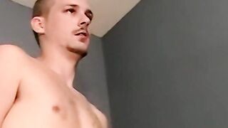 Amateur white dudes with tats love to jerk off together