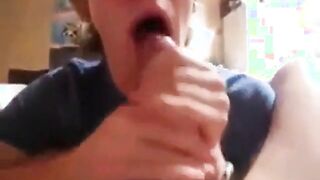 Big Cock Blowjob from My Friend