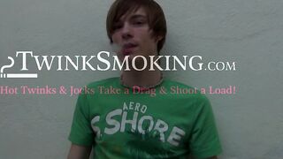 Hottie Ashton had fun smoking and jerking outside