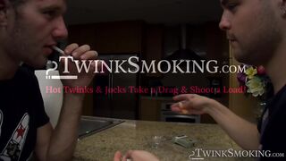 Hardcore smokers Jake Parker and Dustin Fitch shoot loads on each others faces while