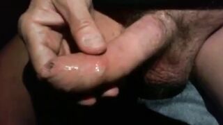 Homemade Masturbation: Cumming in Foreskin