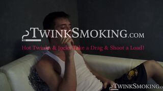 Cock jacking and smoke swirling by hottie JD Phoenix