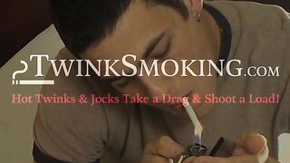 Hardcore chainsmoking while sucking each others cock by hotties London Lane and David