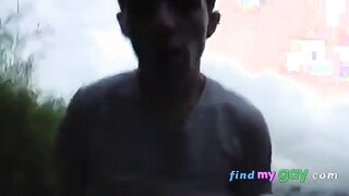 Big Cock Blowjob in the Woods - Gay Amateur Webcam Sexgg