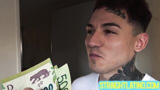 Nasty dudes Axel and Rodrigo strip their clothes to fuck each other for cash