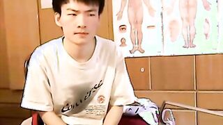 Asian Twink Plays with His Ass on Webcam