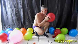 It's time for a special balloon party with horny and hung daddy Richard Lennox