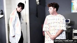 Doctor Jonah Wheeler treats young Calvin Michaels stress with a deep anal pounding