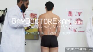 Patient Romeo Rivers gets a protein shot from doctor Shadow to solve his anal lump pr