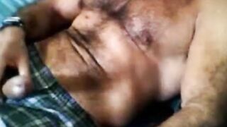 Moustache dady jerking off no cum 12