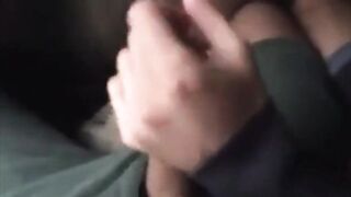 Helping hand in bus and big cock