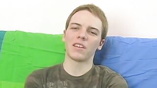 BOY CRUSH - Little twink Matt Phoenix masturbates solo after interview (Erect Dick)