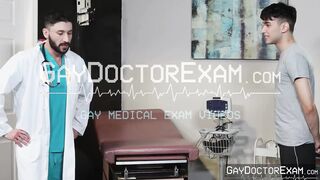 Horny doctor Scott Demarco fucks Rob Quin to approve his baseball team participation