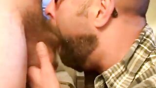 Bearded Bear Takes Two Loads to the Face