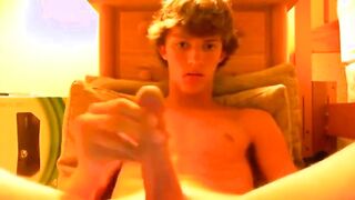 Hot Twink in Sexy Undies Strokes it on Webcam!