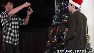 Dakota Lovell and Danny Shine Christmas sex with stepdad Tristan Jaxx