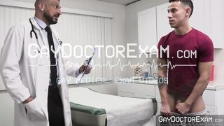 Doctor Marco Napoli helps handsome Des Irez cum fast with a professional solution for