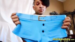 Your babysitter Nick Darling shows you his underwear and cock