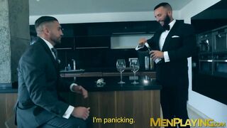 Executives Donato Reyes and Emir Boscatto analriding rough