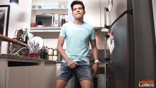 Twink Latino Cedric Jacking With Dildo