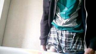 hot cuming in two Boxers mal wieder geill gewichst