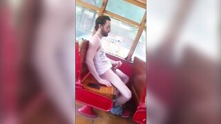 Str8 guy stroke in bus