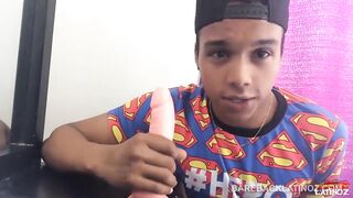 Twink Latino Merli Stroking His Cock (Little butt)