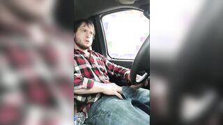 Jerking cock while driving in my car 12