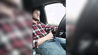 Jerking cock while driving in my car 12